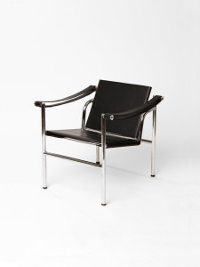 LC1 Chair by Le Corbusier black