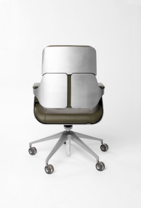 Silver Chair by Hadi Teherani back