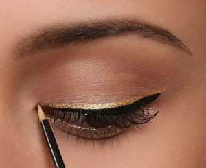 black-and-gold-eyeliner-double-eyeliner