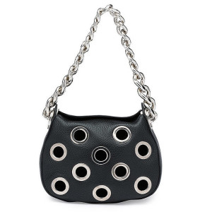 Prada Vitello 'Daino' Small Perforated Chain Hobo Bag ($2,190)